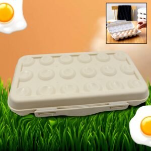 18 Grid Egg Holder Storage, Shock-Proof Egg Container with Buckle, Egg Carrier,