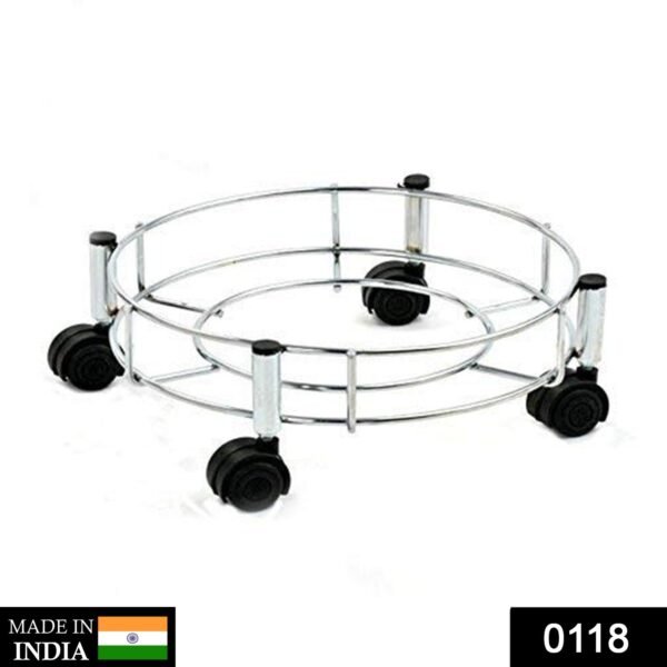 Stainless Steel Gas Cylinder Trolley - Image 2