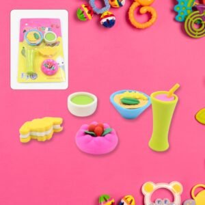 3D Mix Design Fancy & Stylish Colorful Erasers ? Cute Novelty Eraser Set for