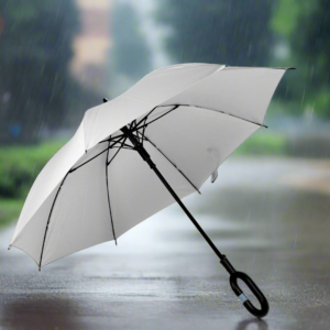 Foldable UV & Rain Umbrella with C-Shaped Handle ? Kids (1 Pc / Mix Color)