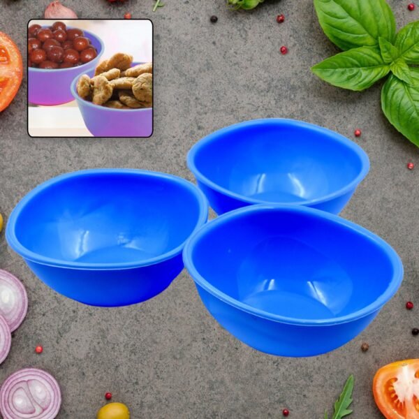BPA Free Plastic Bowl Set for Cereal, Salad, Rice, Soup, Pasta, Snack Bowl,