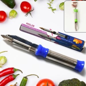 Stainless Steel 2-in-1 Vegetable Peeler - Multifunctional Grater with Hanging