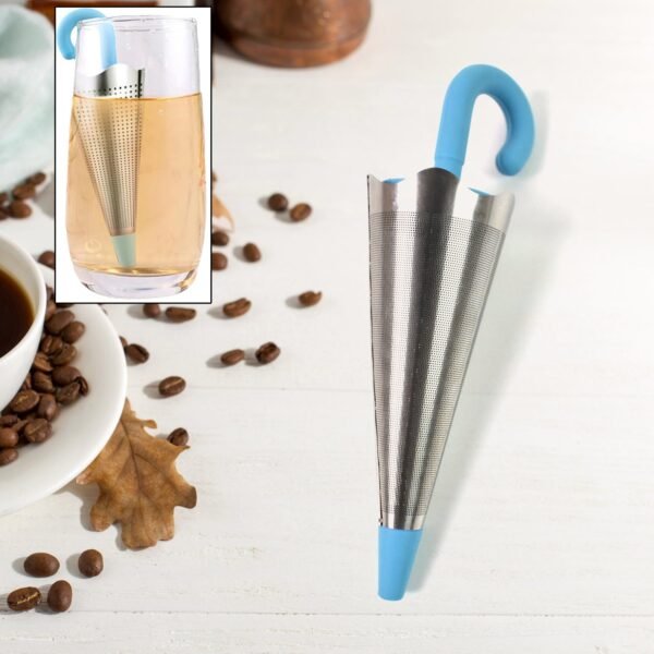 Reusable Cute Umbrella Tea Strainer Without Tray / Stand (1 Pc / Mix Color) - Image 3
