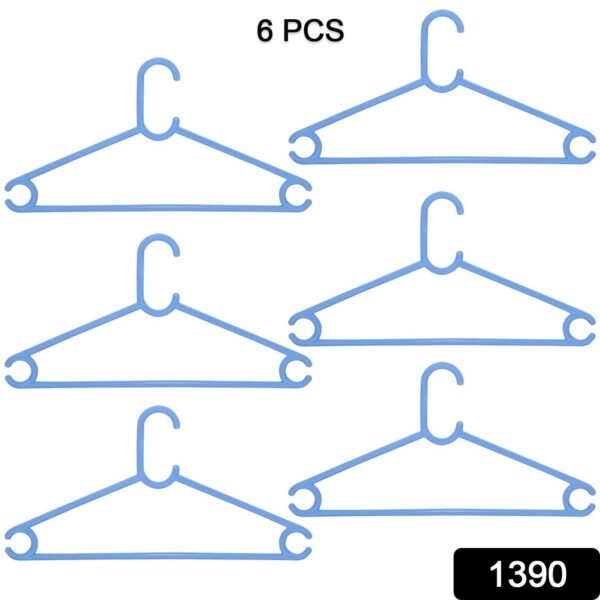 Plastic Clothes Hanger (Set of 6 Pieces) - Image 2