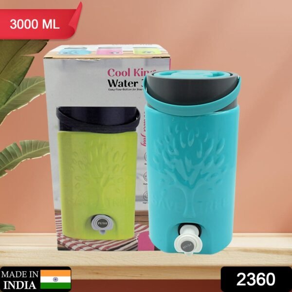 Insulated Water Jug with Tap (3000ml): Leakproof, Travel Cooler - Image 2