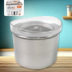 Multipurpose Stainless Steel Airtight Containers with See Through Lid (1 Pc /