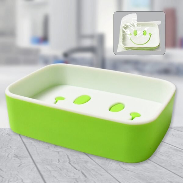 Portable Travel Home Box Cute Cartoons Smile Face Container Draining Holder