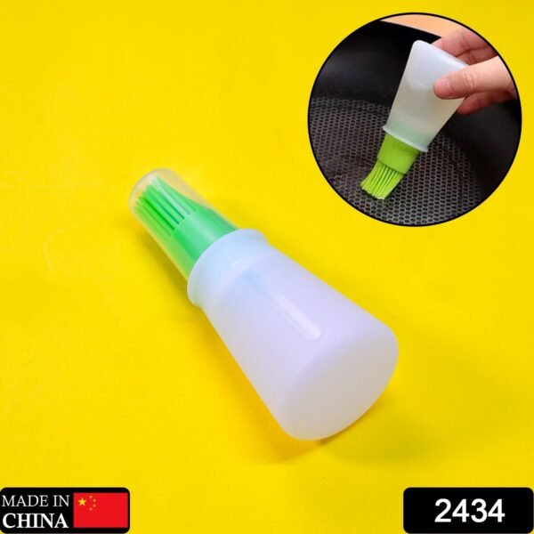 Silicone Cooking Oil Bottle With Basting Brush (Cap Not Include) - Image 2