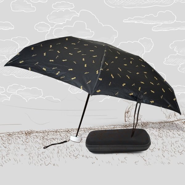 3-Fold Cute Umbrella ? Sun & Rain Protection, UV Shield (1 Pc / With Zip Case) - Image 2