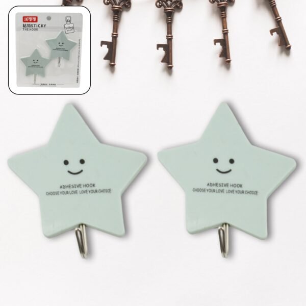 Multipurpose Strong Self-Adhesive Hooks ? Heavy Plastic Wall Hooks for Home, - Image 4