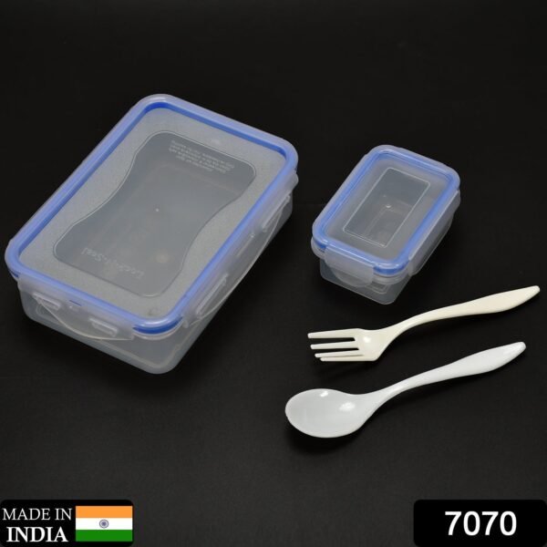 Multipurpose Air Tight 4 Side Lock Food Grade Lunch Box With Small Square - Image 2