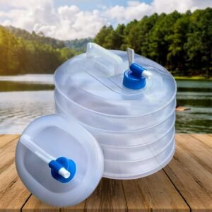 Outdoor Camping Collapsible Portable Water Container with Carry Handle Tap