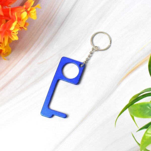 Metal Key Shape Keychain, Door Opener Tool (1 Pc) - Image 4