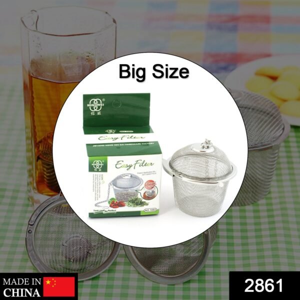 Stainless Steel Spice Tea Filter Herbs Locking Infuser Mesh Ball - Image 2