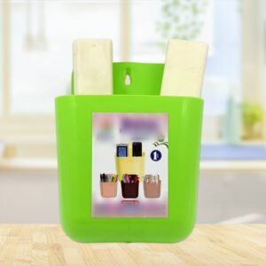2-Section Multipurpose Wall Holder ? Mobile, Remote & Makeup Brush Storage (1