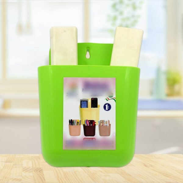 2-Section Multipurpose Wall Holder ? Mobile, Remote & Makeup Brush Storage (1