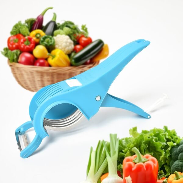 2 in 1 Vegetable &  Fruit Multi Cutter 5 Blade Vegetable Cutter with Peeler (1