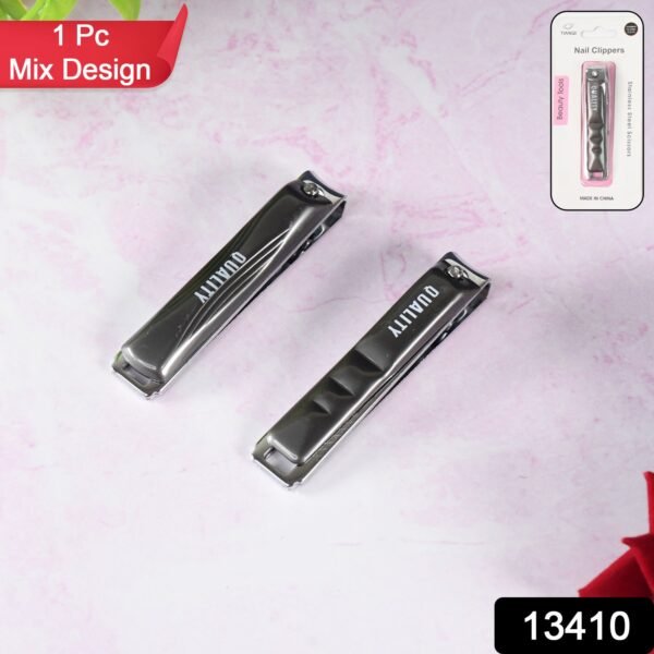 Stainless Steel Folding Portable Large Nail Clippers with Nail File (1 Pc) - Image 2