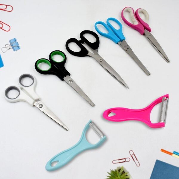 Stainless Steel Kitchen Scissors & Multipurpose Peeler (2 Pc Set / Mix Design - Image 5