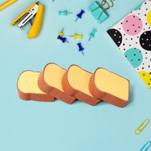 3D Toast Bread Shape Eraser for Kids, Cartoons Erasers Toast Bread Erasers