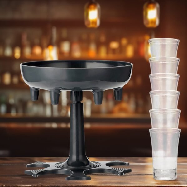 6 shot Win glass dispensers With tray & 6 Pcs Glass - Image 2