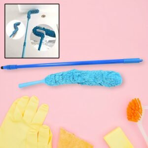 Adjustable Long Handle Microfiber Dust Brush ? Foldable Ceiling & Appliance