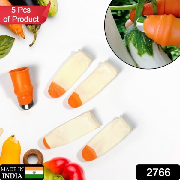5-Piece Vegetable Thumb Cutter Set with Sharp Blades - Image 2