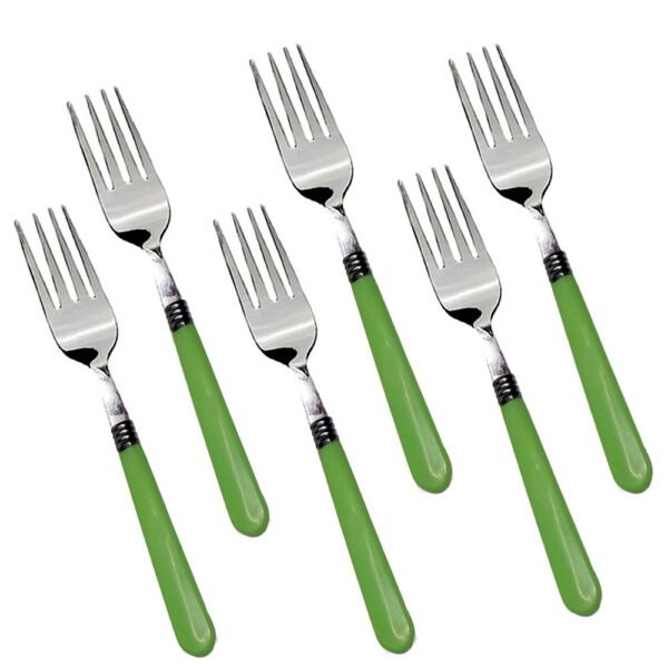 Stainless Steel Forks with Comfortable Grip Dining Fork Set of 6 Pcs - Image 3