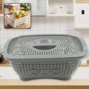 Multipurposes Plastic Basket, Organizer for Kitchen, Countertop, Cabinet,
