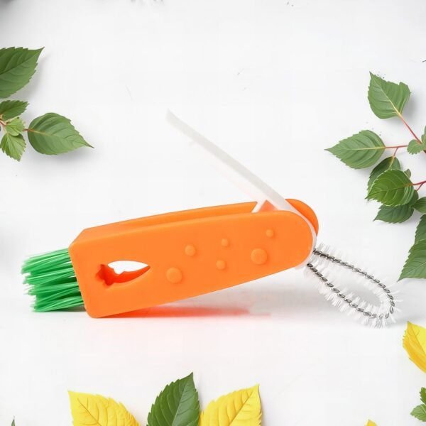 3-in-1 Multifunctional Cleaning Brush Set ? Mini Bottle, Cup & Lid Cleaner (1