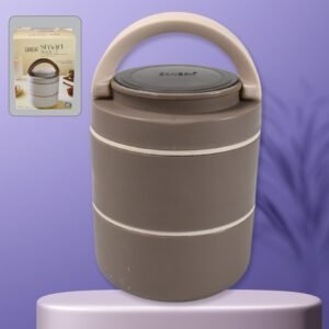 Ganesh Smart Stack 2 Layer Portable Lunch Box Stainless Steel Airtight