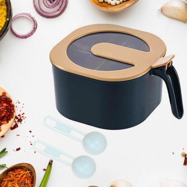 Fancy 4-Section Masala Box for Kitchen Storage (Spice Container) - Image 4