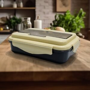 Lunch Box Flex Lock Plastic Liner Lunch Container, Portable Tableware Set for