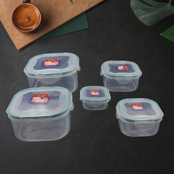 Kitchen Storage Containers Set ? Fridge Storage, Plastic Organizer, Snap-Seal - Image 3