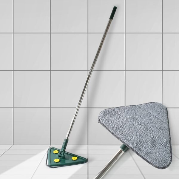 2-in-1 Extendable Triangle Mop ? Retractable, 360? Rotating, Telescopic &
