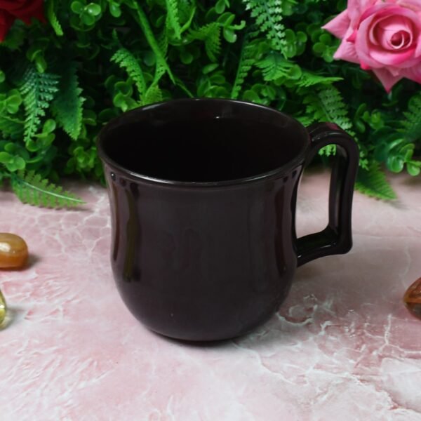 Premium Plastic Coffee / Tea Cups / Mug with Handle(1 Pc / Loose / Black) - Image 5