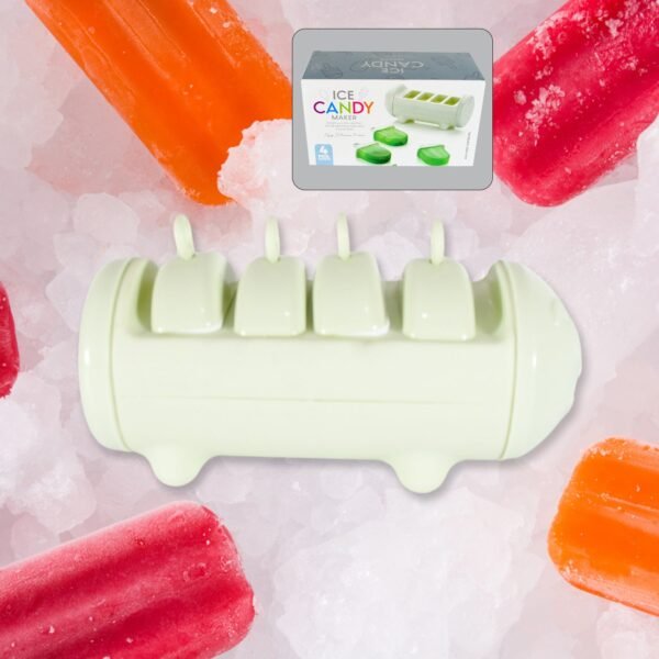 Cartoon Ice Candy Mold ? 4-Cup Multicolor Set (1 Pc) - Image 3