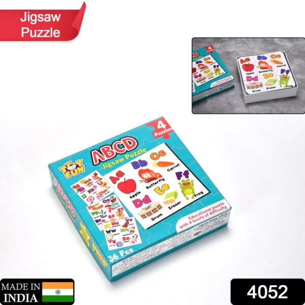 ABC Jigsaw Puzzle Toy for Children (4-Pcs Pack) - Image 2