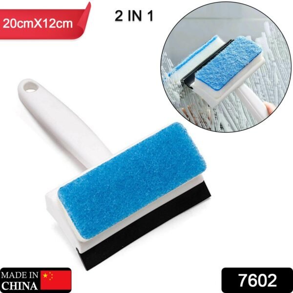2-in-1 Glass Wiper & Brush ? Double-Sided Cleaner for Mirrors, Tiles & Windows - Image 2