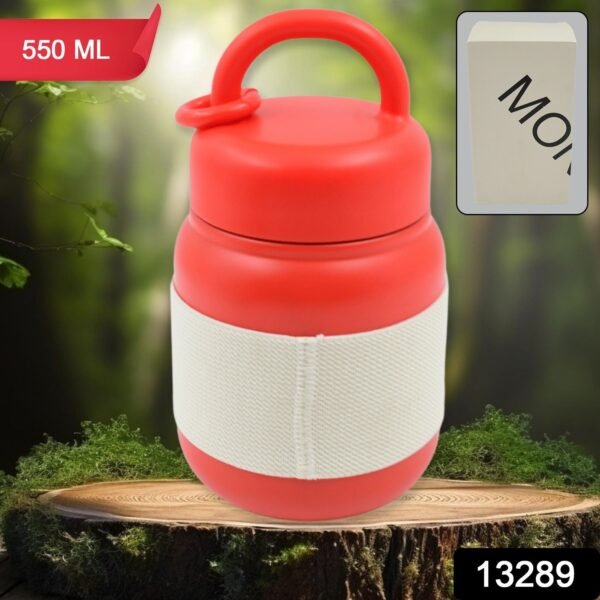 Stainless Steel Mug / Bottle Vacuum Insulated Cup With Handle & Rubber Grip - Image 2