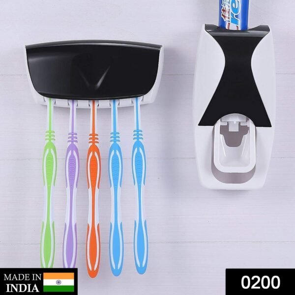 Toothpaste Dispenser & Tooth Brush with Toothbrush - Image 3