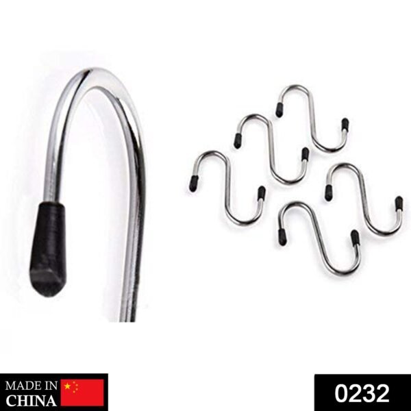 Heavy Duty S-Shaped Stainless Steel Hanging Hooks - 5 pcs - Image 2