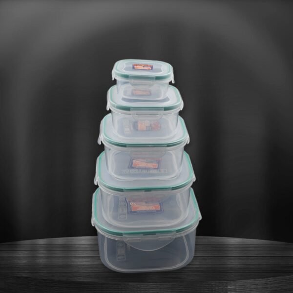 Kitchen Storage Containers Set ? Fridge Storage, Plastic Organizer, Snap-Seal - Image 4