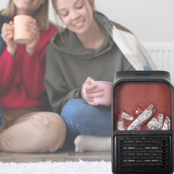 Portable Electric Fireplace lamp LED Flame Heater (900w / 1 Pc) - Image 4