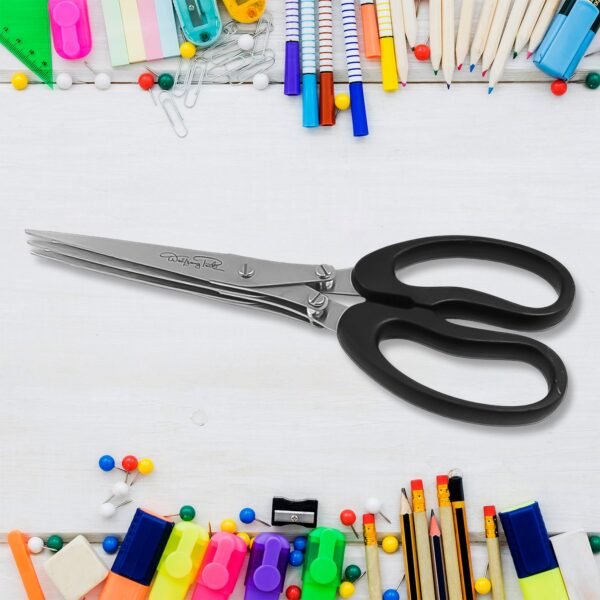 Multifunction Vegetable Stainless Steel Herbs Scissor With 3 Blades (1 Pc) - Image 4