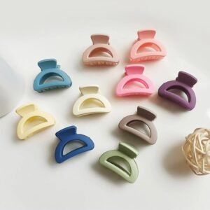 Plastic Small Hair Clips for Girls Kids Hair Accessories (3 Pcs Set / Mix Color