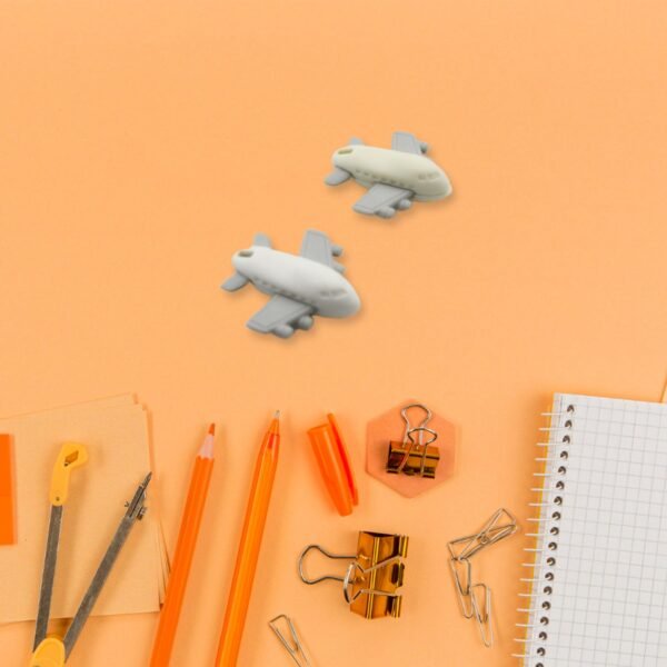 Vehicle Pattern Eraser School Stationery Use Eraser (4 Pc Set) - Image 3