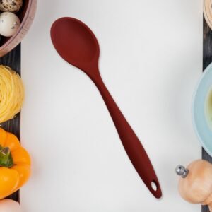 HEAT RESISTANT SILICONE BASTING SPOON NON-STICK SPOON HYGIENIC SOLID COATING