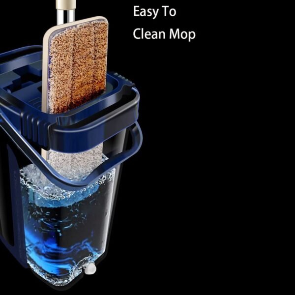 Scratch Cleaning Mop with 2 in 1 Self Clean Wash Dry Hands Free Flat Mop - Image 3