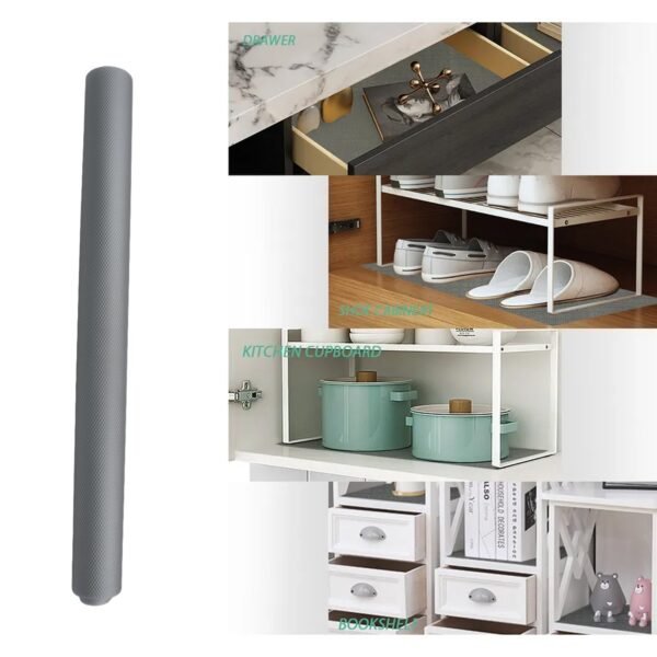 Multipurpose Anti-Slip Bathroom Kitchen Cabinet Drawer Shelf Mat Liner Sheets - Image 3